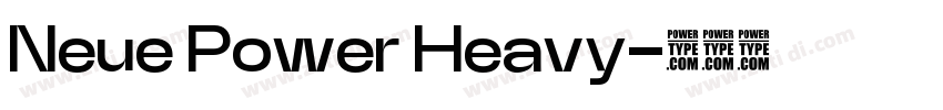 Neue Power Heavy字体转换